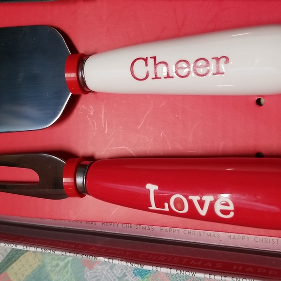 Holiday Cheese Knife Set Of 4 - Picture 3 of 5